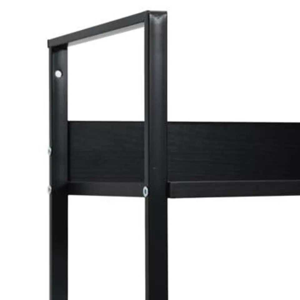 vidaXL - Schappenkast - Zwart - Bewerkt hout