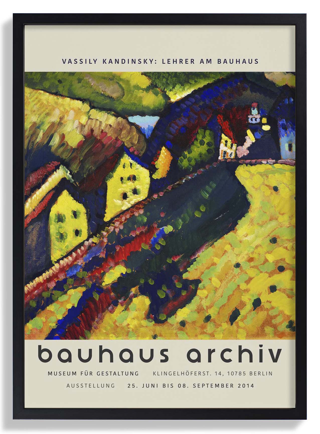 Häuser in Murnau von Wassily Kandinsky Ausstellung