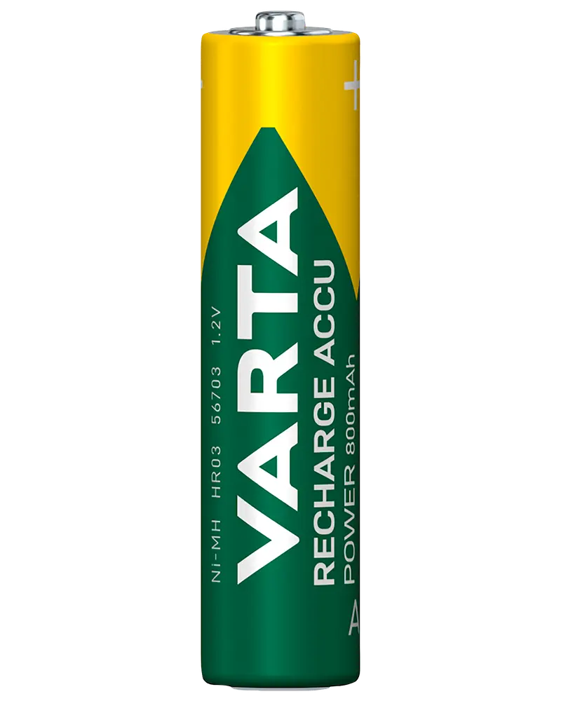 VARTA Genopladelig batteri - AAA 800mAh 4-pak