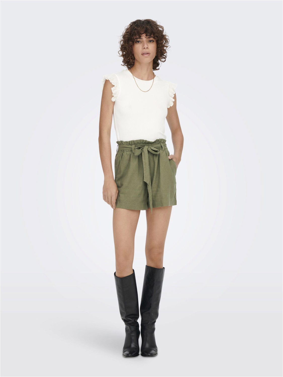 Jacqueline De Yong  Say Linen Short