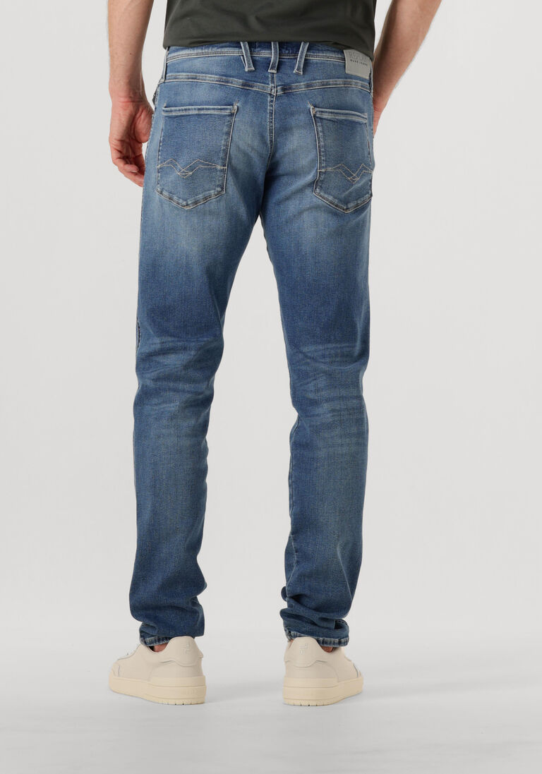 blauwe replay straight leg jeans anbass