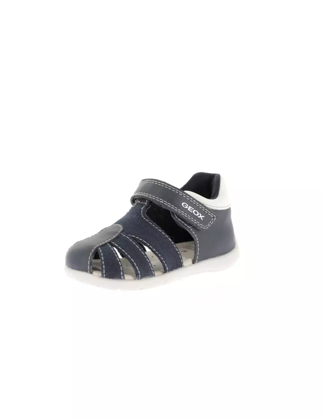 GEOX ELTHAN - Chaussures & Accessoires GarÃ§on BLEUMARINE/BLANC