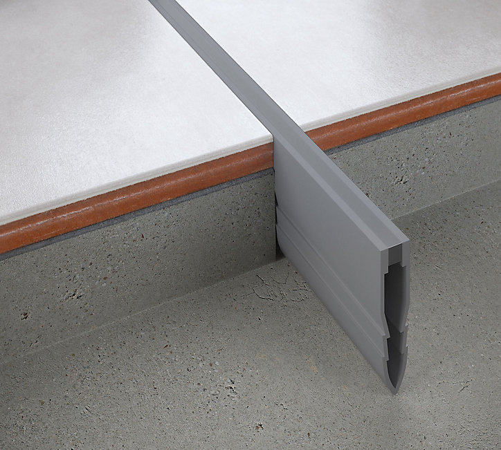Profilé de dilatation intérieur Diall droit PVC gris lisse 8,5mmx250cm