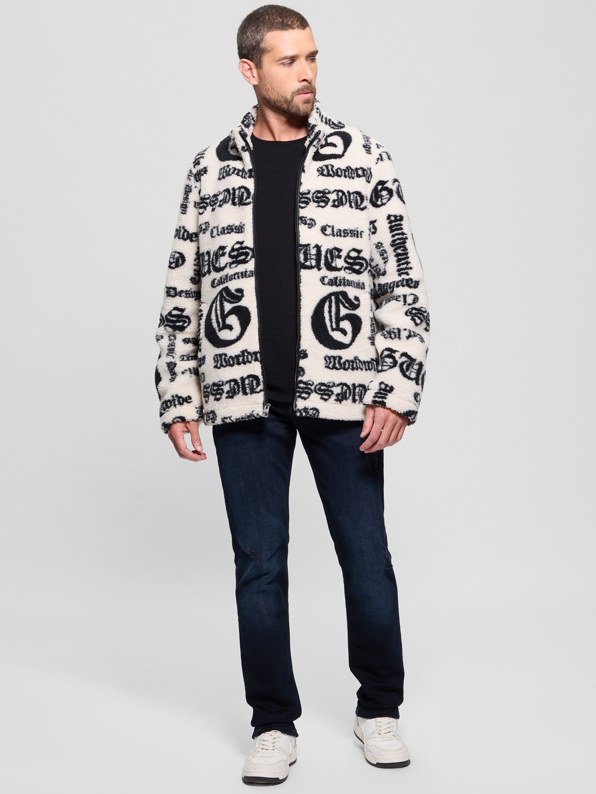Jaqueta de sherpa jacquard