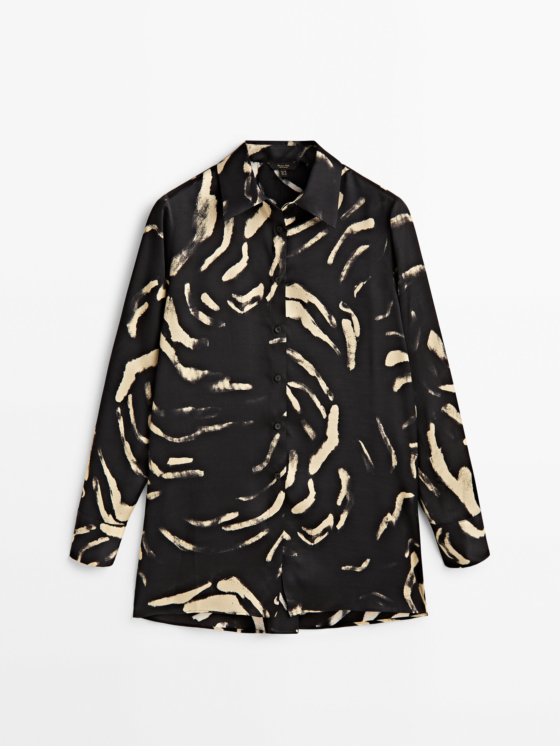 Camisa com estampa animal - PRETA