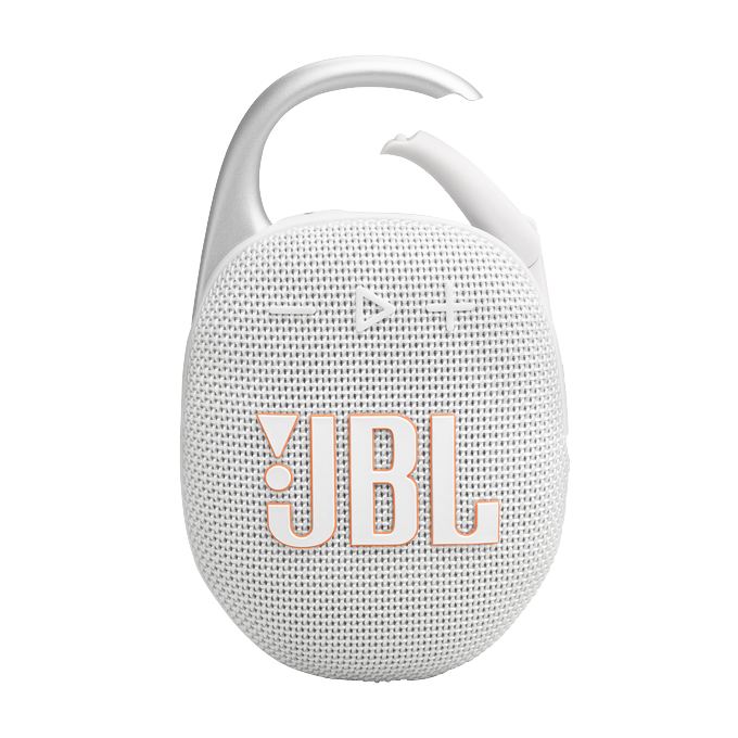 JBL - Clip5 Portable Bluetooth Speaker - White