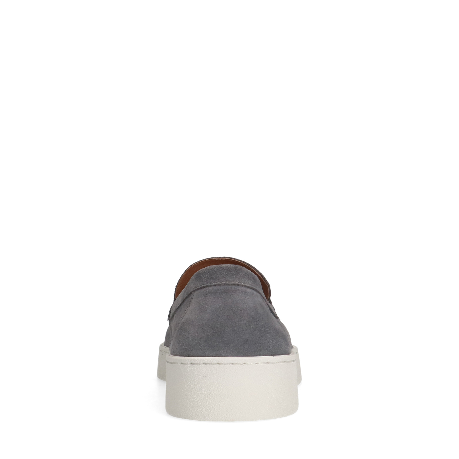 Grijze suède loafers