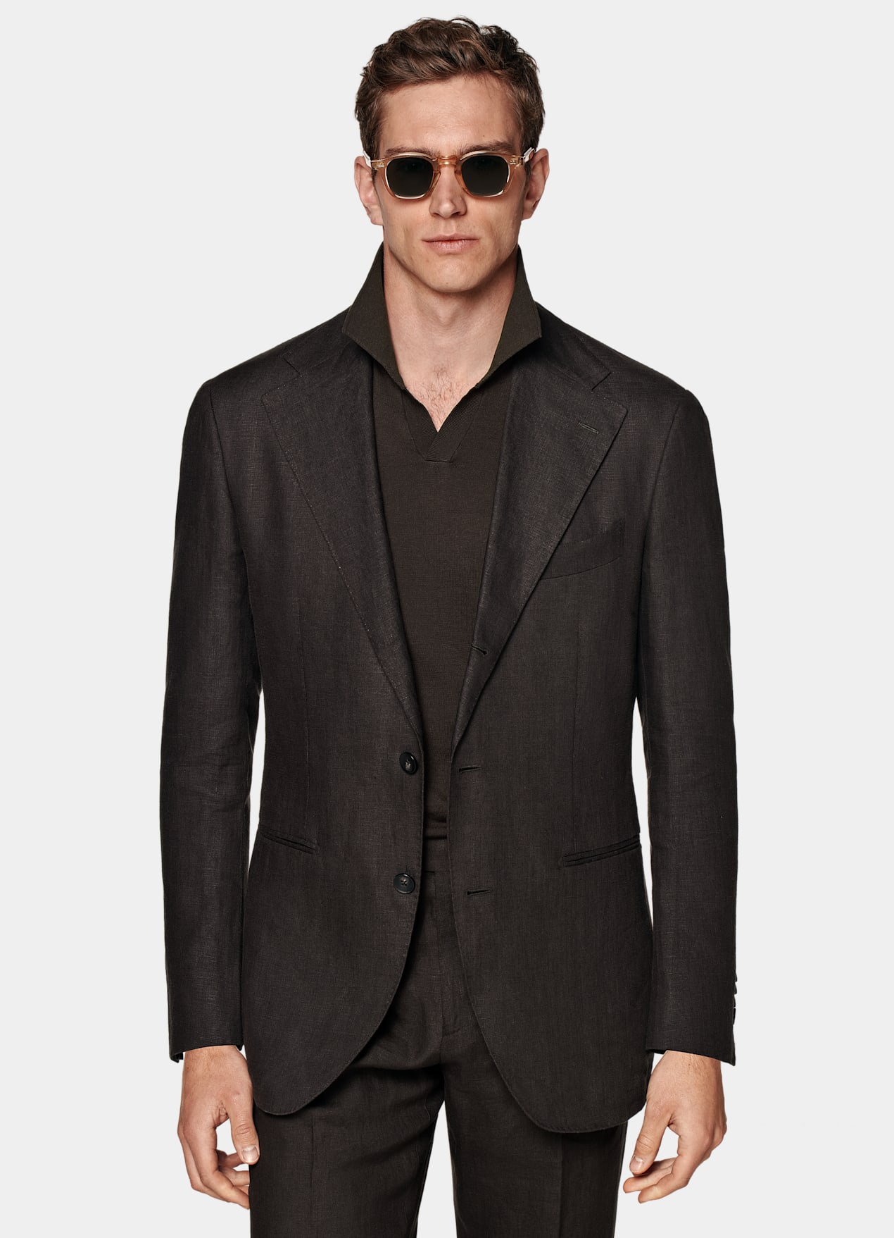 Costume Roma coupe Relaxed marron foncé