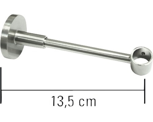 Gesloten enkelsporige beugel voor Memphis RVS-look Ø 16 mm