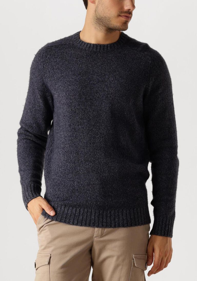 blauwe profuomo trui pullover crew neck