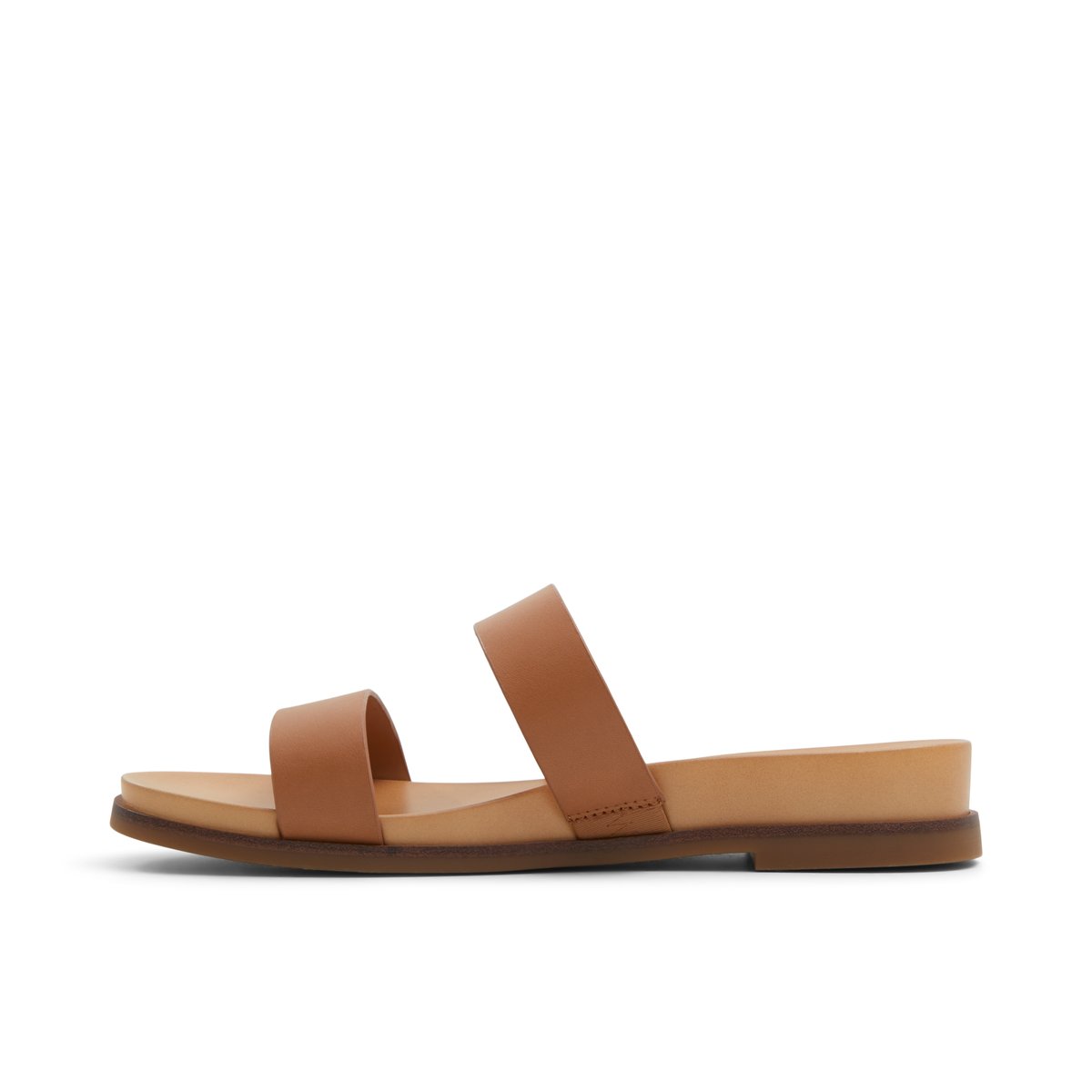 LUCA FERRI-Rheallan-Sandales à glissière - Talon plat - Beige Foncé
