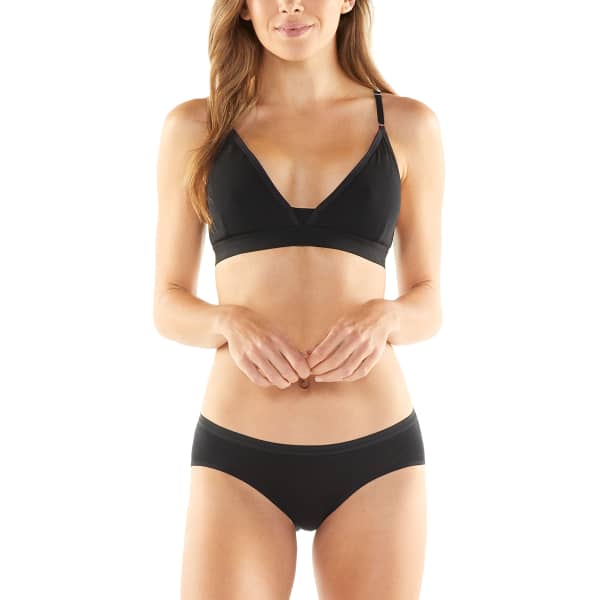Brassière running ICEBREAKER W SIREN BRA BLACK