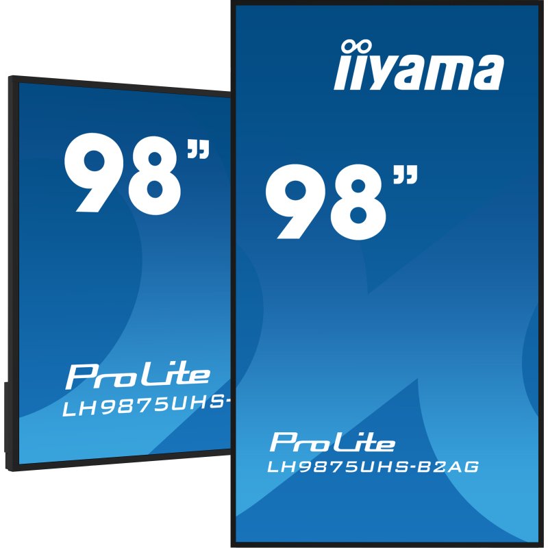 iiyama LH9875UHS-B2AG Écran d'affichage dynamique Écran plat de signalisation numérique 2,48 m (97.5
