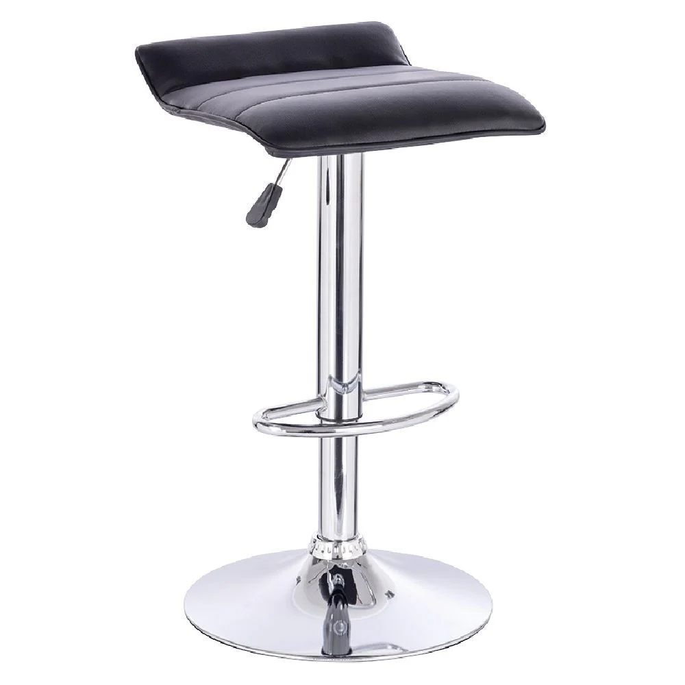 Tabouret de bar Majestik rotatif Noir L.30.5 x P.39.5 x H.63/83.5 cm