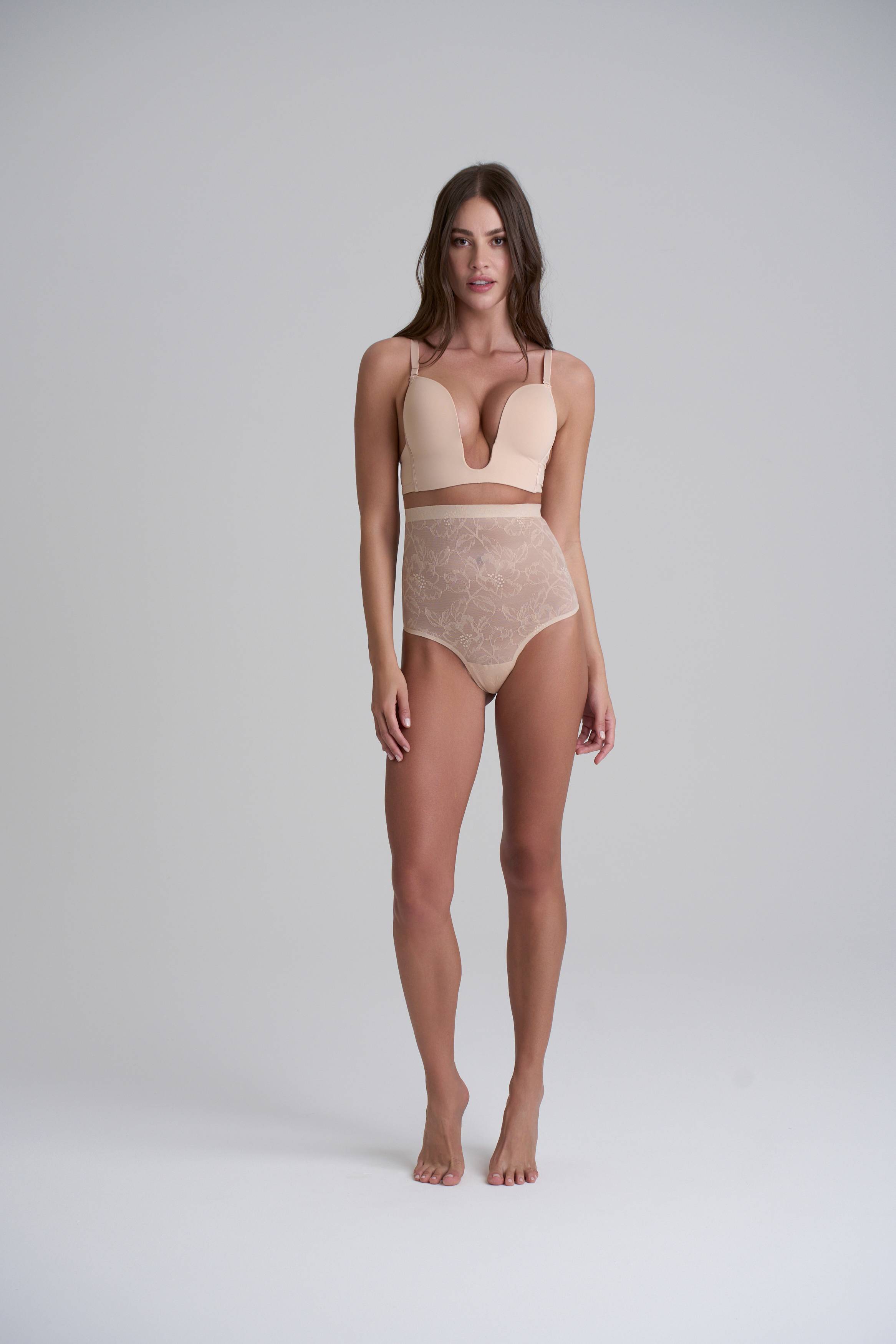 KarenMillen String Sculptant Taille Haute En Dentelle