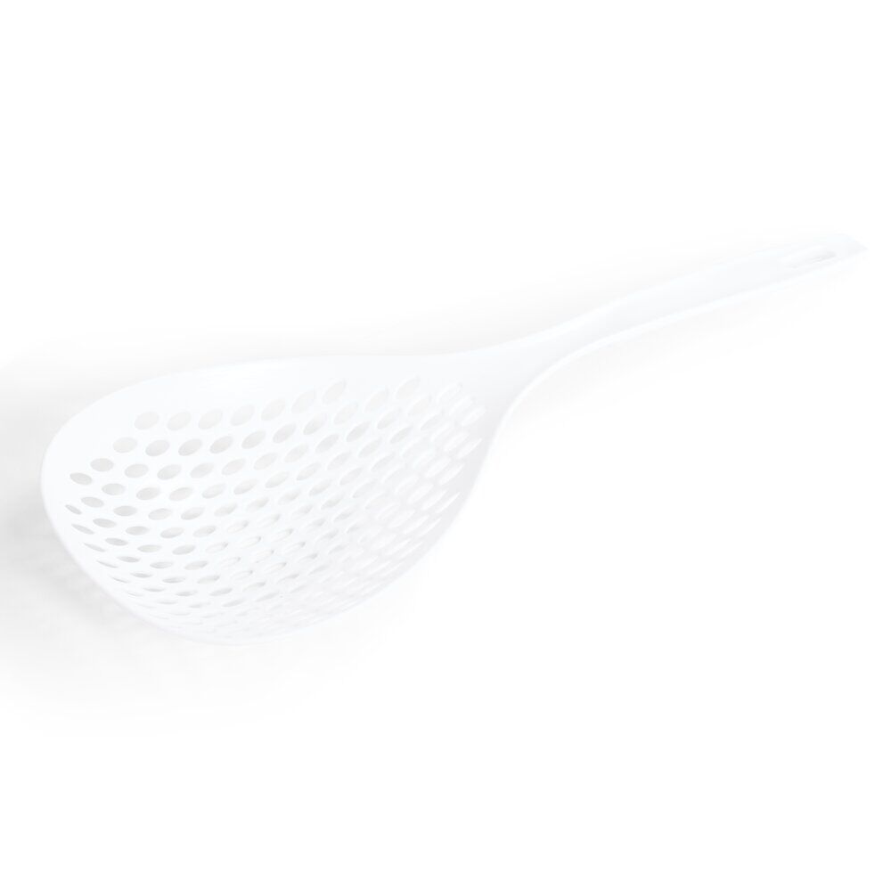 Cuillère écumoire plastique blanc ou orange