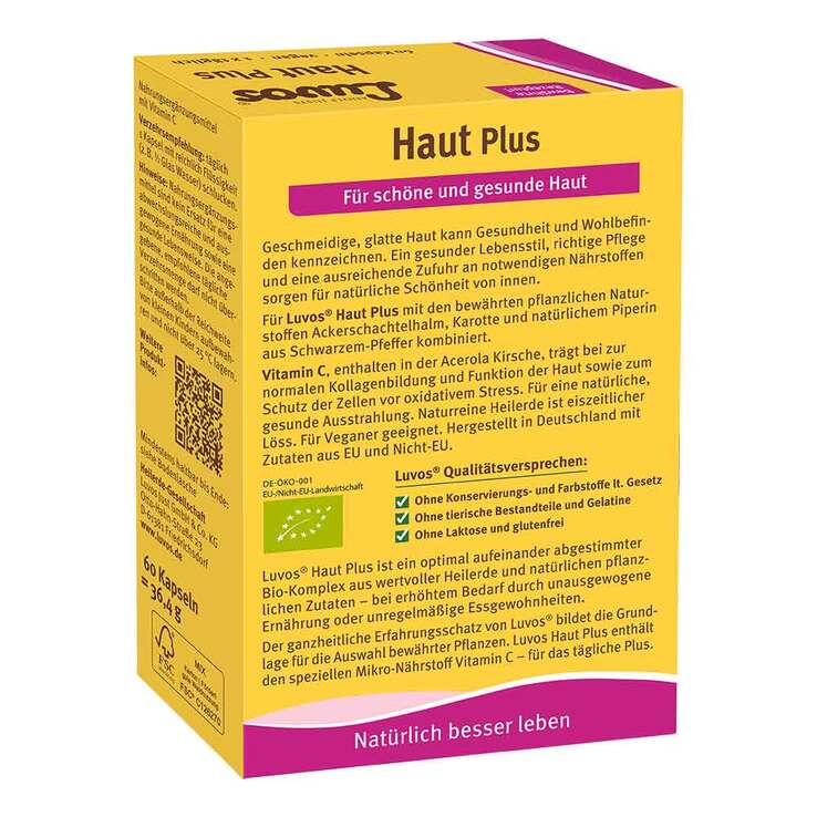 Luvos Heilerde Bio Haut Plus Kapseln, 60 St