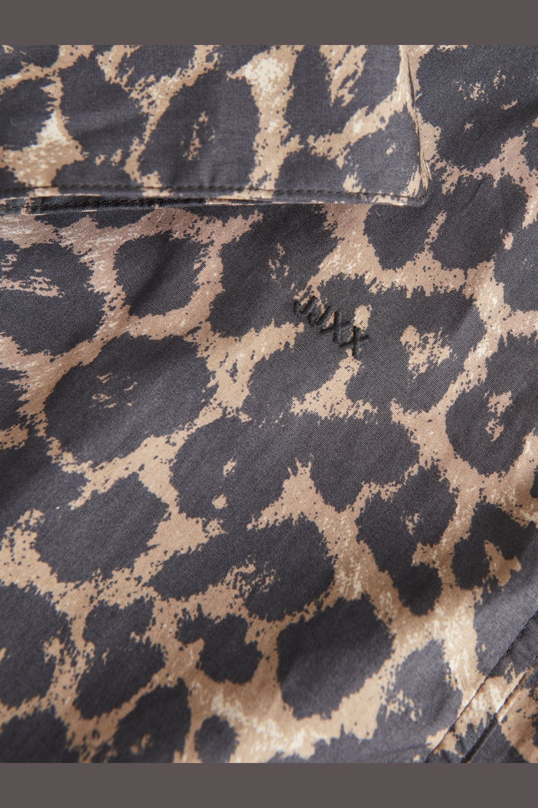 Jjxx Jxjamie Ls Relaxed Poplin Shirt 4748058 cornstalk leopard