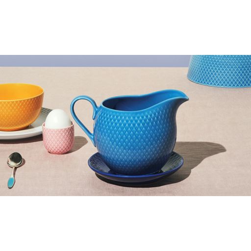 Lyngby Porcelæn Rhombe Color Saucekande, Blå, Ø13 cm