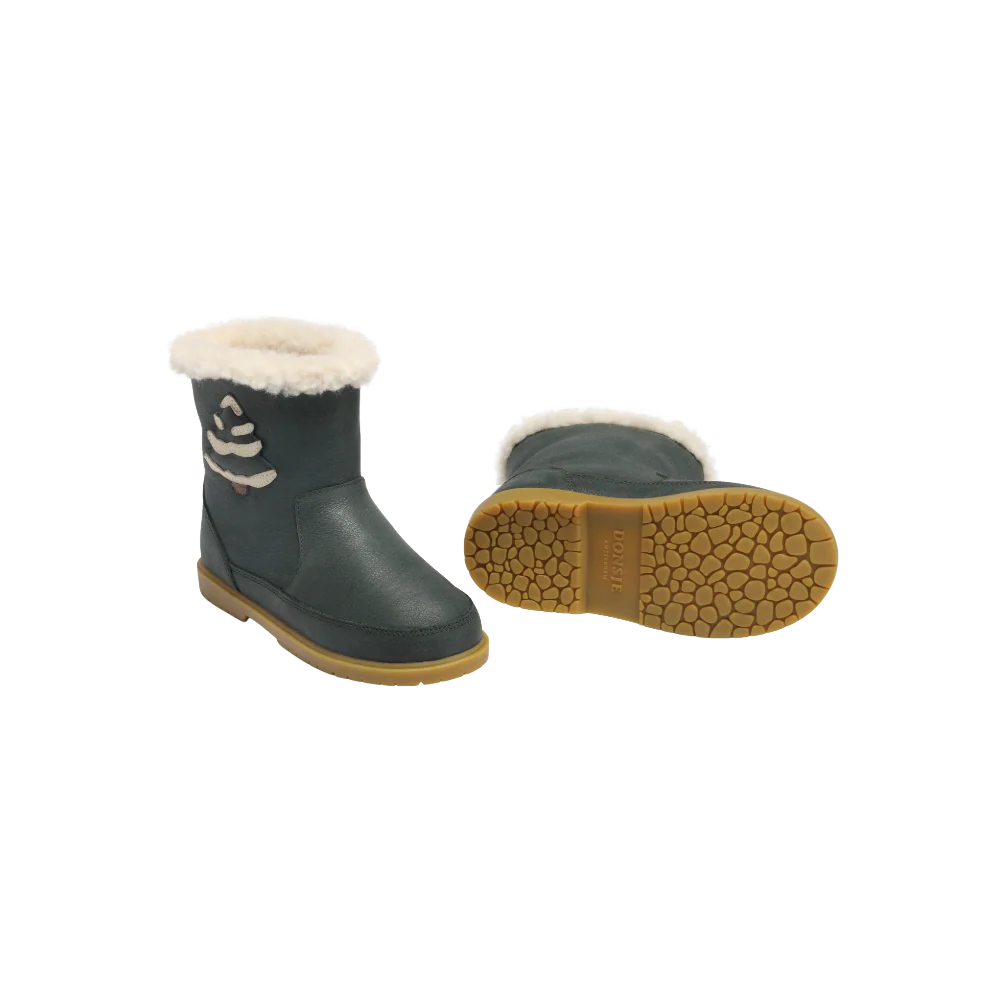 Trene Boots | Christmas Tree | Deep Green Leather