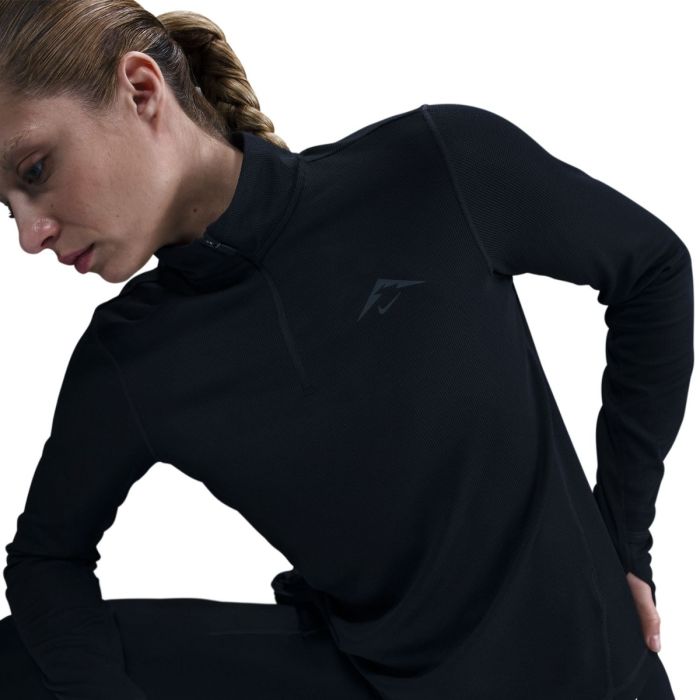 Nike Dame Trail Dri-FIT Half Zip Midlayer Sort