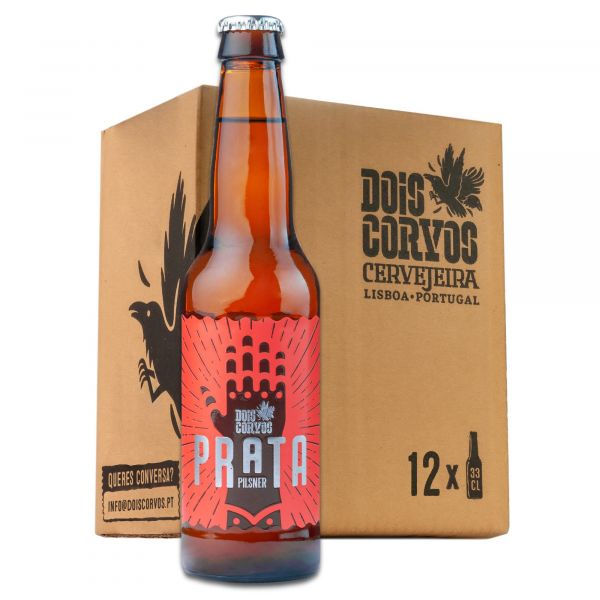 Cerveja Dois Corvos Pack Prata - 12 x 33cl
