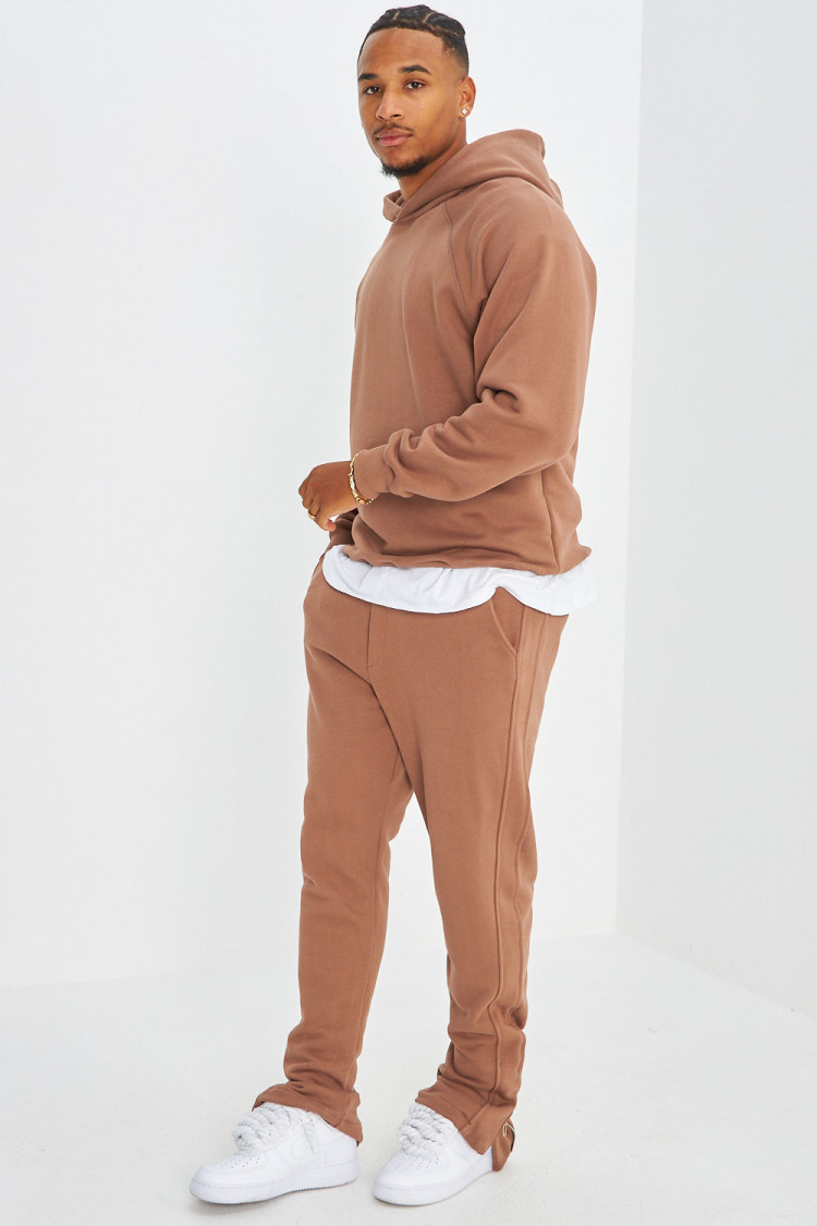 Ensemble 2 pièces sweat + jogging marron