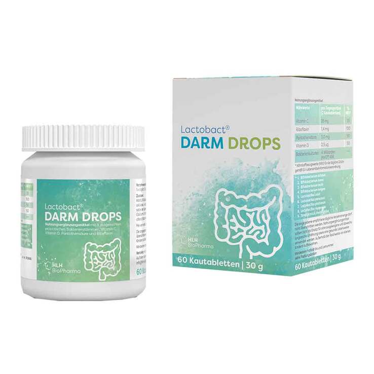 Lactobact Darm Drops Kautabletten, 60 St