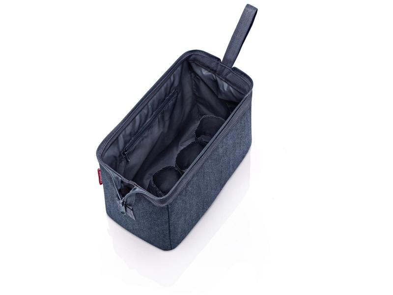Reisenthel Necessaire Travelcosmetic Herringbone Dark Blue Kosmetiktasche für alle wichtigen Bad-Accessoires