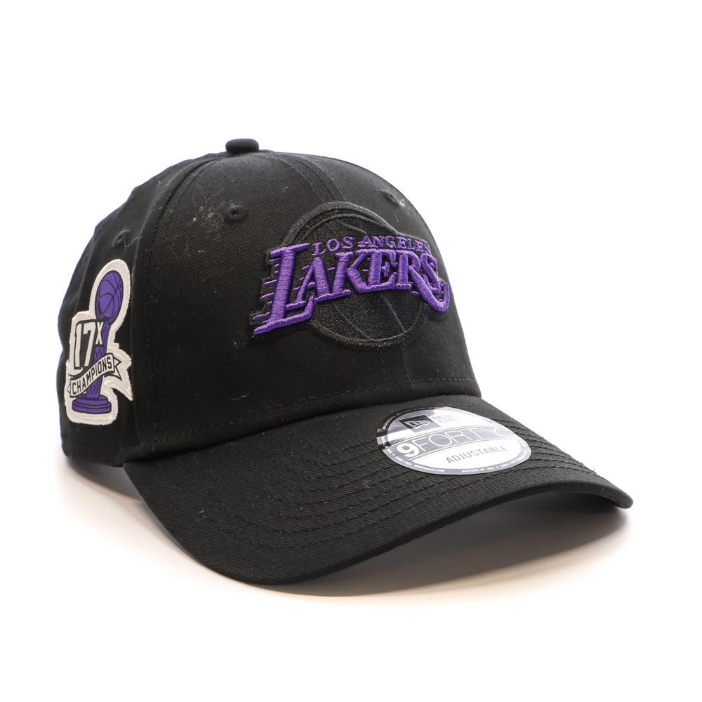 New Era Casquette Noir/Violet Homme New Era Side Patch Los Angeles Lakers