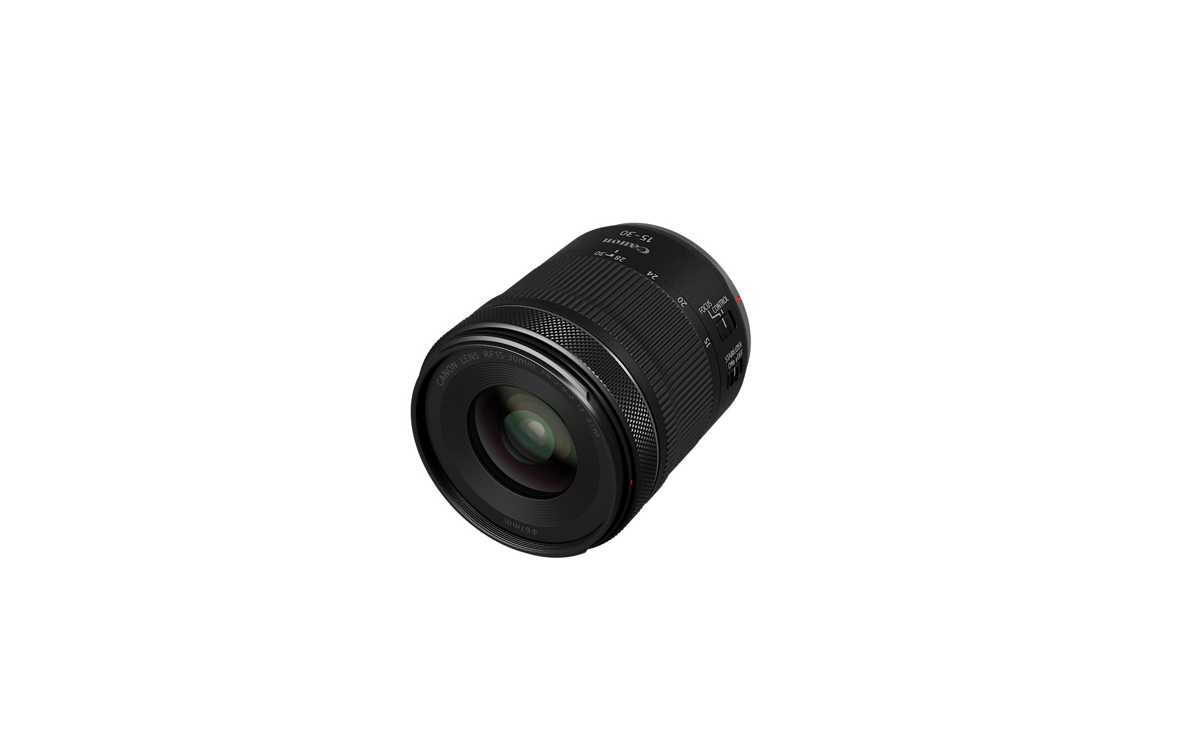 Zoomobjektiv RF 15-30mm F/4.5-6.3 IS STM Canon RF<br>Ultraweitwinkel-Zoombereich ideal fürLandschafts- und Videoaufnahmen