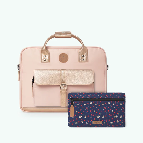 Sac ordinateur Queretaro rose clair