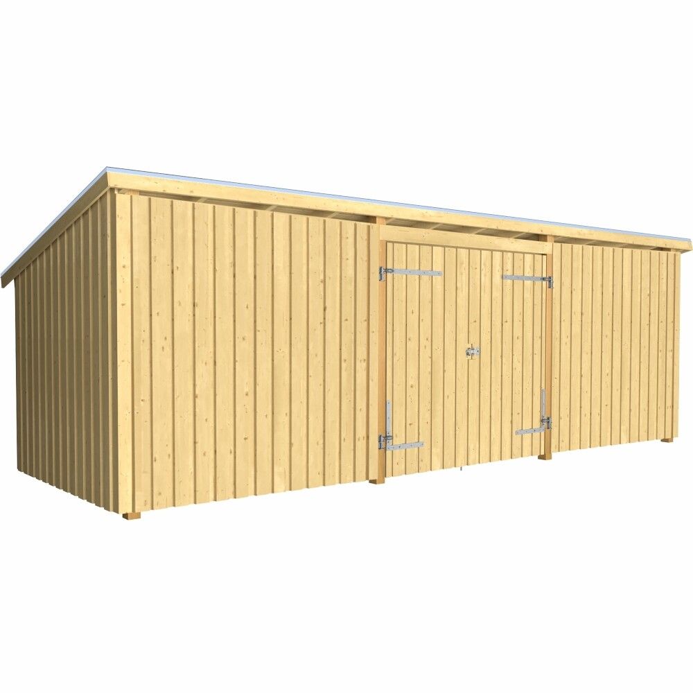 REDSKAPSBOD PLUS NORDIC MULTI INKL. TAKPAPP/ALUMINIUMLIST UBEHANDLET 14M²