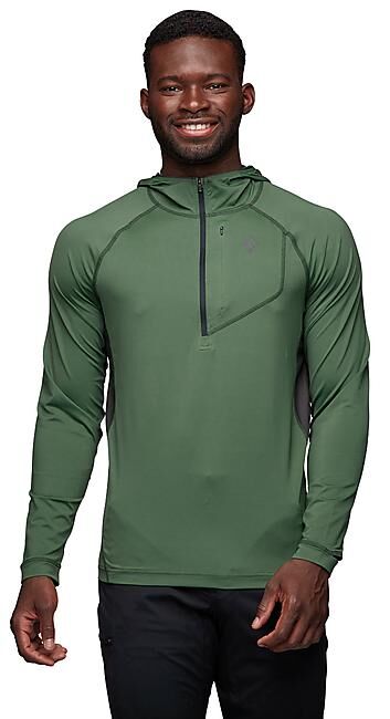 BLACK DIAMOND - T-SHIRT MANCHES LONGUES ALPENGLOW PRO HOODY M