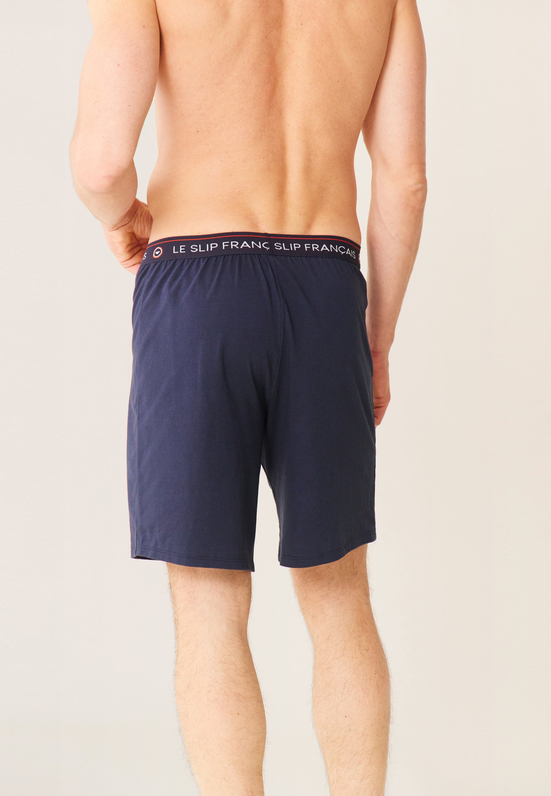 Bas de pyjama en coton-Invincible Marine