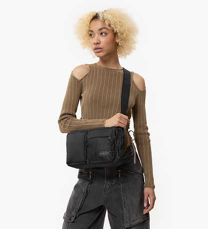 Eastpak Skuldertaske - DouBlå Cros - 4,5L - Sort