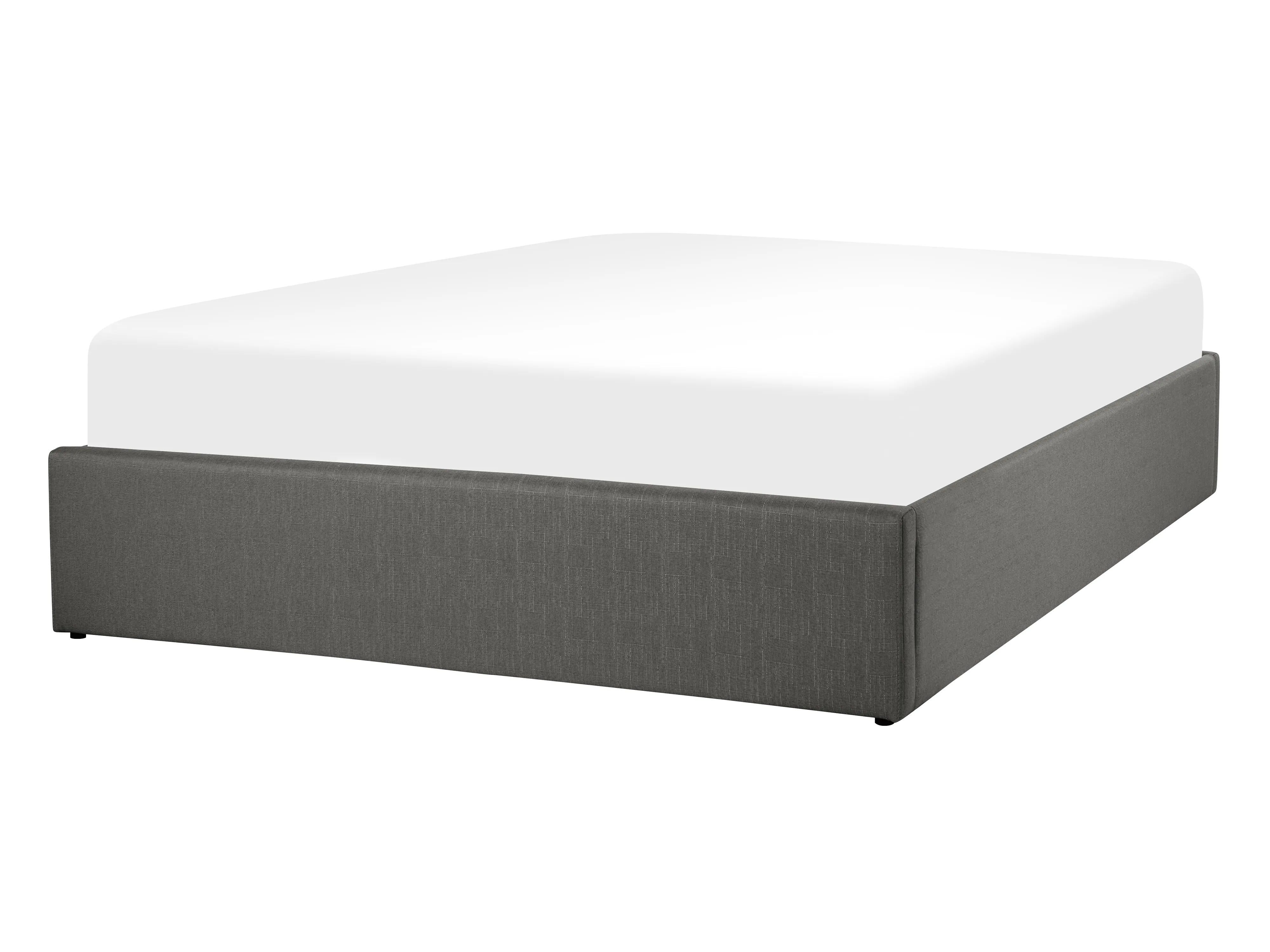 Opbergbed zonder hoofdbord Stof DINAN 140 x 200 cm Donkergrijs
