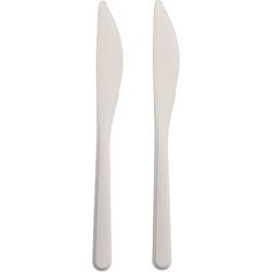 Couteau réutilisable, longueur: 185 mm, blanc