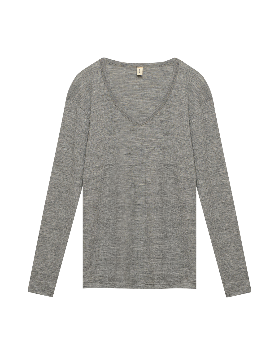 Shirt met v-hals van merinowol voor dames