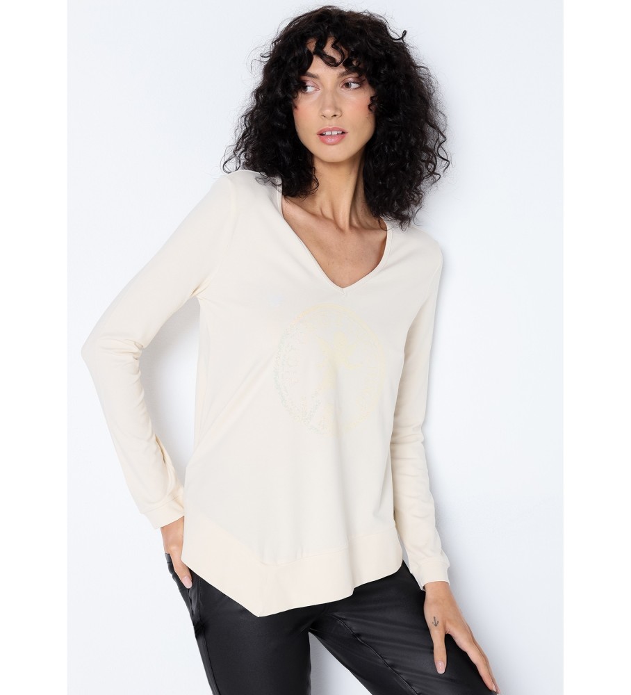 Victorio & Lucchino, V&L Camiseta bege com estampa de anjo