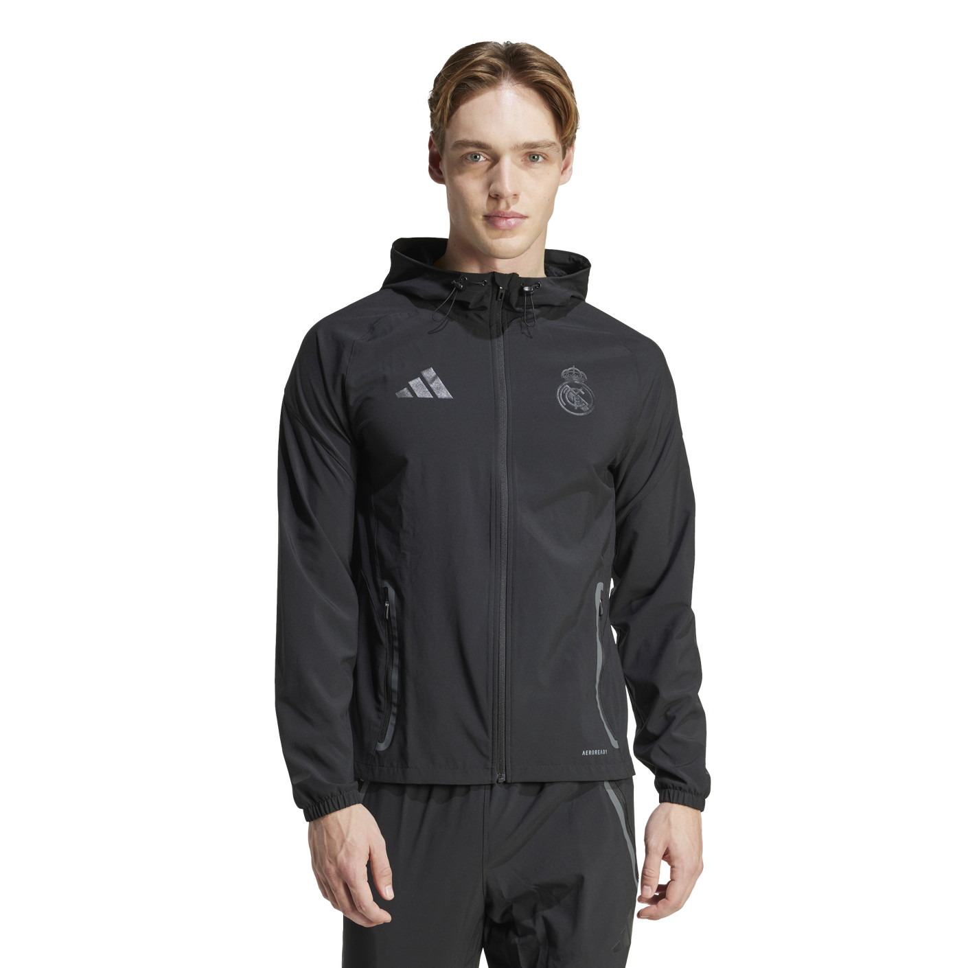 Adidas Real Madrid Vis Tech Vest 2024-2025 Zwart