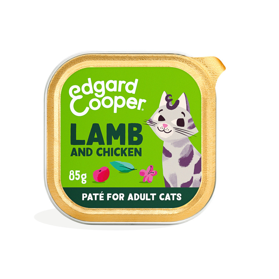 Edgard & Cooper Patê de Cordeiro e Frango Adulto para Gatos