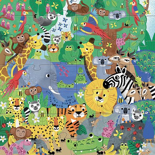 Djeco puzzel 1 tot 10 - jungle - 54st