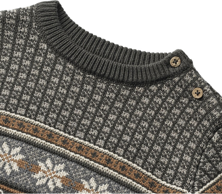 Wheat Jacquard Pullover Elias Raven