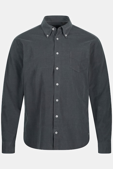 Cordhemd, Langarm, Buttondown Kragen, Modern Fit, bis 8 XL