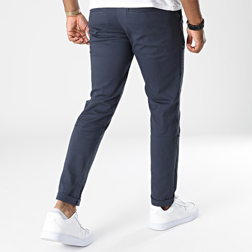 Lot De 2 Pantalons Chino Marco Dave Beige Bleu Marine