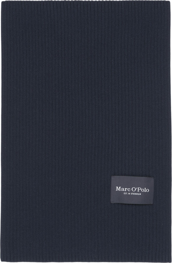 Marc O’Polo Scarve, knitted, solid Dark navy