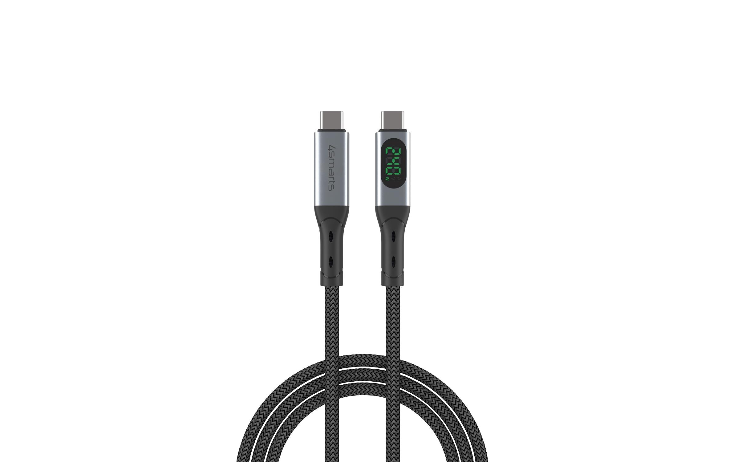 USB4-Kabel DigitCord Enterprise 240W USB C - USB C 1.5 mUSB-C auf USB-C Lade- und Datenkabel