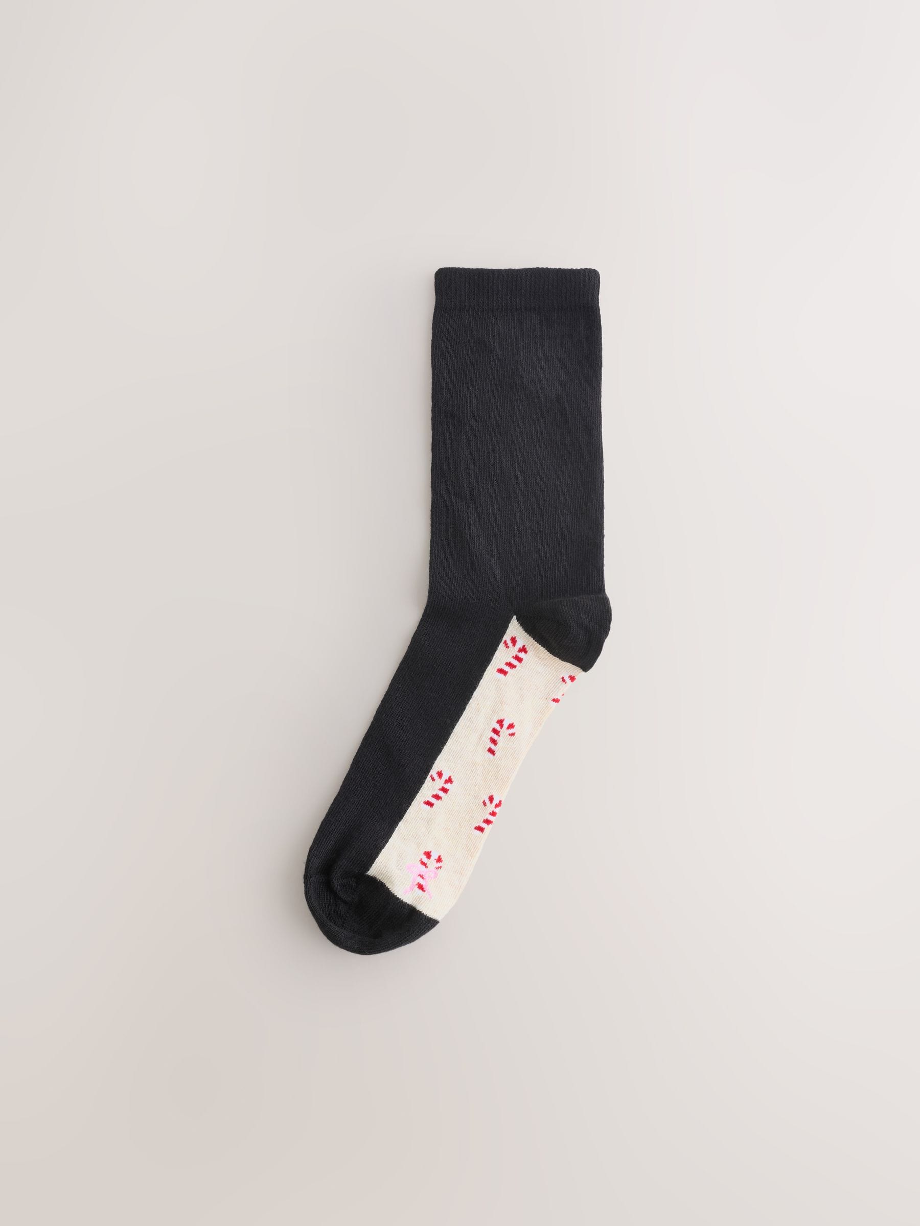 Kerstmis all-over print personage - Set van 4 paar enkelsokken