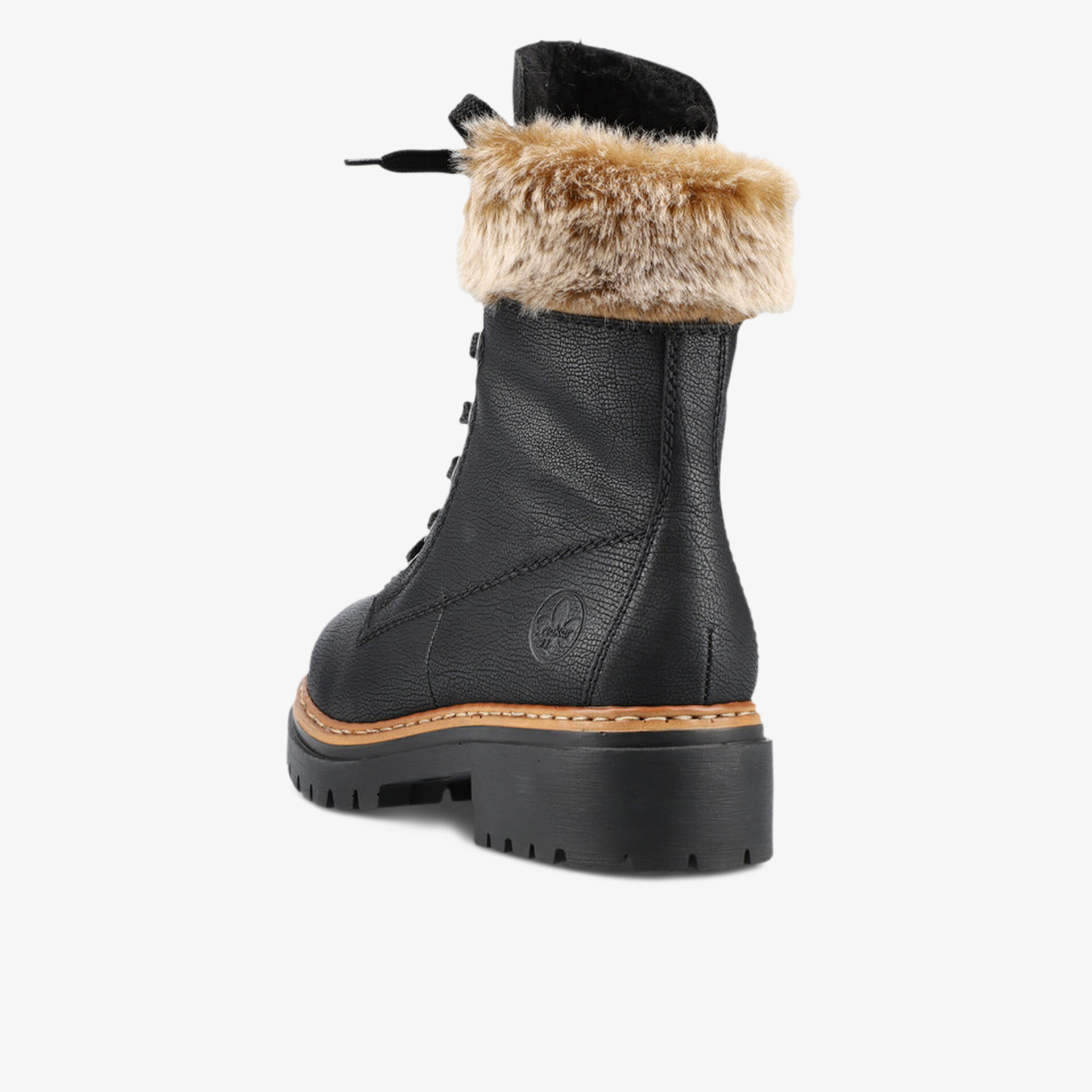 rieker Damen Schnürstiefeletten schwarz